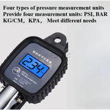 Tire Pressure Gauge Tire Inflation Gauge High-precision Electronic Digital Display Tire Pressure Gun Inflation Gauge