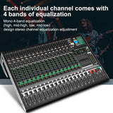 Professional USB Karaoke Audio Sound Mixer Console 18 Channel Noise Cancelling Function Audio Sound Cards Mixers
