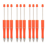 10 Pieces Bead Ballpoint Pens Cute Black Ink School Writing Supplies Beadable Pens for Drawing Office Teacher Students Classroom