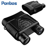 Ponbos Y1-200 Portable Infrared Night Vision Binoculars Camera 1080P HD 8X Digital Zoom Binocular Telescope for Hunting Camping