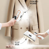 110V/220V Handheld Steam Iron Foldable Garment Steamer Power Portable 4 Speed Steamer Touch Screen Rotary Electric Iron 1200W
