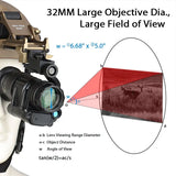 SunGusOutdoor Tactical Helmet, Night Vision Scope, Monocular Goggles, PVS 14, Game Hunting, HK27-0008