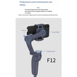 GW-F12 3-Axis Handheld Gimbal Smartphone Stabilizer Cellphone Selfie Stick For Phone Vlog Anti Shake Video Recording
