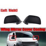 For VW Transporter T5 T5.1 T6 Left Rearview Mirror Housing 7E1857527F 7E1857527G Matte Black