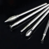 86pcs Rotary Tool Accessories Kit Diamond Burr Bits Sanding Rings Drill Polishing Kit 2.35mm Shank 1000-7000 Grit for Wood