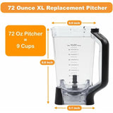 Blenders Replacement Pitcher With Locking Lid For Ninja For Ninja Blender Replacement Pitcher For Ninja Blender Accessories