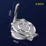 6/8 Inches DIY Tortilla Press Maker Aluminium Alloy Manual Pastry Press Machine Kitchen Tool Dumpling Maker for Wonton or Pizza
