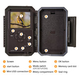 SunGusOutdoors 64MP WIFI Wildlife Game Trail Camera Photo Traps with 940nm No Glow LEDs App Settings For Garden Security Hunting