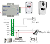 1080P 10 Inch 3pcs Touch Screen Wifi Video Doorbell, Smart TUYA Home Video Intercom 32G Card Rceord Kit Monitor ID Unlcok 4 Wire