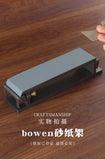 Bowen Sandpaper Clip Knife Sharpener Holder Aviation Aluminum Leather Craft Tool for Skiving Knife Polishing