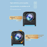 Suitable For Insta360 X5 Lens Protector, Rotating Scratch Resistant Panoramic Motion Camera Lens Film Accessory