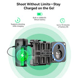 APEXEL Portable Cell Phone Clip Magnifier Jig Multifunctional Anti-shake Bluetooth Handle Lens Clip Kit for Outdoor Live Photo