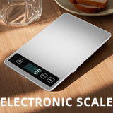 BIG Digital Kitchen Scale Stainless Steel Weigh 15kg 1g Electronic Scales LCD Display Smart Weighing Baking Food Weight Balance