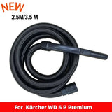 Extra Long 2.5m/3.5m Vacuum Hose With Dual Swivel Cuff Replacement For Karcher NT20 NT30 WD1 WD2 WD3 WD4 WD5 WD6 WD 6 P Premium