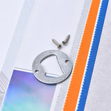 100pcs Stainless Steel Round Bottle Opener Insert Beer Opener Hardware for Resin