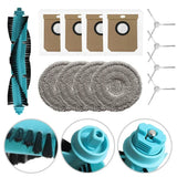 Robot Vacuum Parts Set For CecotecConga 15090 16090 AI SpinArm Including Main Brush Side Brush Mop Cloth  3.3L Dust Bag