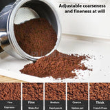 Automatic Dosing Coffee Grinder Coffee Special Powder Machine Electric Commercial Bean Grinder SUS420 Stainless Steel 2800 RPM