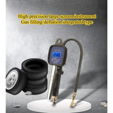 Tire Pressure Gauge Tire Inflation Gauge High-precision Electronic Digital Display Tire Pressure Gun Inflation Gauge