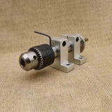 Wood Lathe Drilling Tailstock Set – 1.5-13mm Drill Chuck, Live Rotary Center & Live Spur Center, MT1 Compatible