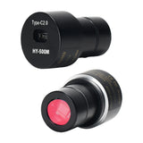 HY-500M IMX CMOS Type-C USB Microscope Camera 5MP 2K FHD Electronic Digital Eyepiece Camera for Soldering Telescope Biological