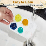100 Pcs Plastic Paint Palette 6 Well Watercolor Palette Rectangular Paint For Kids Student Adult DIY Craft Art Pai