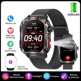 GPS Motion Track Smart Watch Men Flashlight Compass Waterproof 600mAh Battery Outdoor Sport Tracker Bluetooth Call Smartwatch