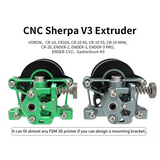 CNC All Metal Sherpa V3 Extruder For CR-10 Ender With 36 Moons Motor High Temperature Resistance Light Weight Kit Grey