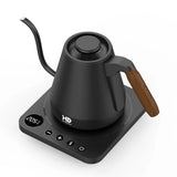 800ml Gooseneck Electric Kettle Hand Brew Coffee Pot Smart Teapot 1500W Thermo Pot Temperature-Control Heating Water Bottle