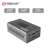 SRT Open Source Protocol H.265 Mini Portable Facebook Live Video Audio Stream NDI Encoder