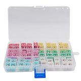 60Pcs Jcase fuse Low Profile Box Shaped Mini Fuse 20A 25A 30A 40A 50A 60A Fuse Assortment Kit for Ford,Nissan,Toyota Trucks