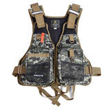 Safety Strap Fishing Vest Adjustable Men Women Multi-Pocket Swimming Life Jacket for Fly Fishing Outdoor Boat Drifting Survival