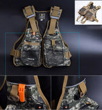 Safety Strap Fishing Vest Adjustable Men Women Multi-Pocket Swimming Life Jacket for Fly Fishing Outdoor Boat Drifting Survival