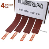 Sandpaper Rolls 4/5 Grits Emery Cloth Roll with Dispenser 6 Meters Sanding Blet for Automotive Wood Metal Polishing Abrasive