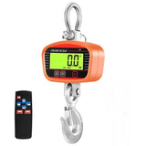 2T Digital LCD 2000kg Crane Scale Portable Electronic Heavy Duty Hook Crane Scales Industrial Peak Hold Weighing Meter Tools