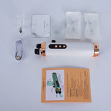 Anti Aging Microneedle Pen With Spray Gun Led Light Therapy Skin Care Derma Hydra Injector Mesotherapy Face Skin Care Device