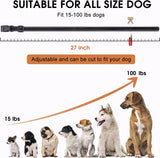 Rechargeable Waterproof Dog Training Collar 800M Remote Control 4 Modes Beep Vibration Shock LED Light Electronic Pet Trainer