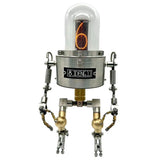 Single Tube Stainless Steel Robotic IN18 Glow Tube Clock IN-18