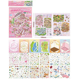 2.0 Plus Size Miniature Landscape Sticker Collection 6-in-1 Decompression DIY Cabin Scene Sticker PET Cartoon