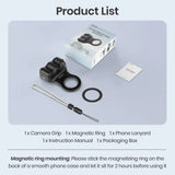 Telesin Magnetic Phone Camera Grip with Wireless Shutter Button Remote for IPhone17 16 15 14 Pro Max Vlog Video Photography