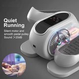 Fully Assembled Compact Elliptical Machine Under Desk Pedal Exerciser with Touch Screen Display Remote Control & Non-Slip Pedals