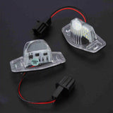 2Pcs 18LED Car License Plate Light Left & Right Rear Number Plate Lamp for Honda CR-V Fit Jazz 2002-2014 White LED Light