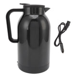 Electric Water Kettle for Tea Coffee Black 1300ML Portable Water Boiler Car Heating Cup Car Heating Cup Portable Stainless Steel