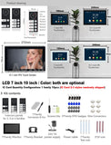 2 Wire WiFi Video Doorphone Doorbell Intercom 10 Inch 1080P Touchscreen Monitor APP/Swipe Card Unlock For 3/4 Family Apartment