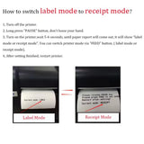 XP-365B Thermal Receipts Printer USB LAN Link Computer/BT Smartphone/ RJ12 Cashregister Port Support Switch Mode Receipt/Label