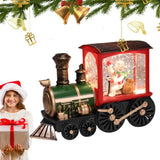 Snow Globe Train Battery Operated Snow Globe Lighted Train Decoration Indoor And Outdoor Decors For Living Room Study Room