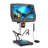 MS3 Pro 9 Inch Biological Microscope 1080 FHD 1500X 12MP Digital Stereo Video Microscope Magnifier for Electronics Soldering