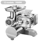 110/220V 1800W Commercial Meat Grinder 304SUSElectric Food Crusher Slicer Shredder For Butcher Shop Restaurant Food Processing