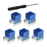 5X TMC2130 V1.0 Stepper Motor Driver Assembly Kit w/ Heat Sink & Screwdriver