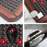 Infrared Heating Photon Mat Tourmaline Jade Cushion Acupoint Massage Massager Mat Square Cushion Relieves Pain 45x45cm