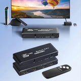 Multimedia Interface Switcher Splitter 4K120Hz Switcher With Remote Low Latency Plug And Play Adapter